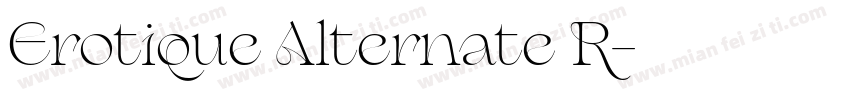 Erotique Alternate R字体转换